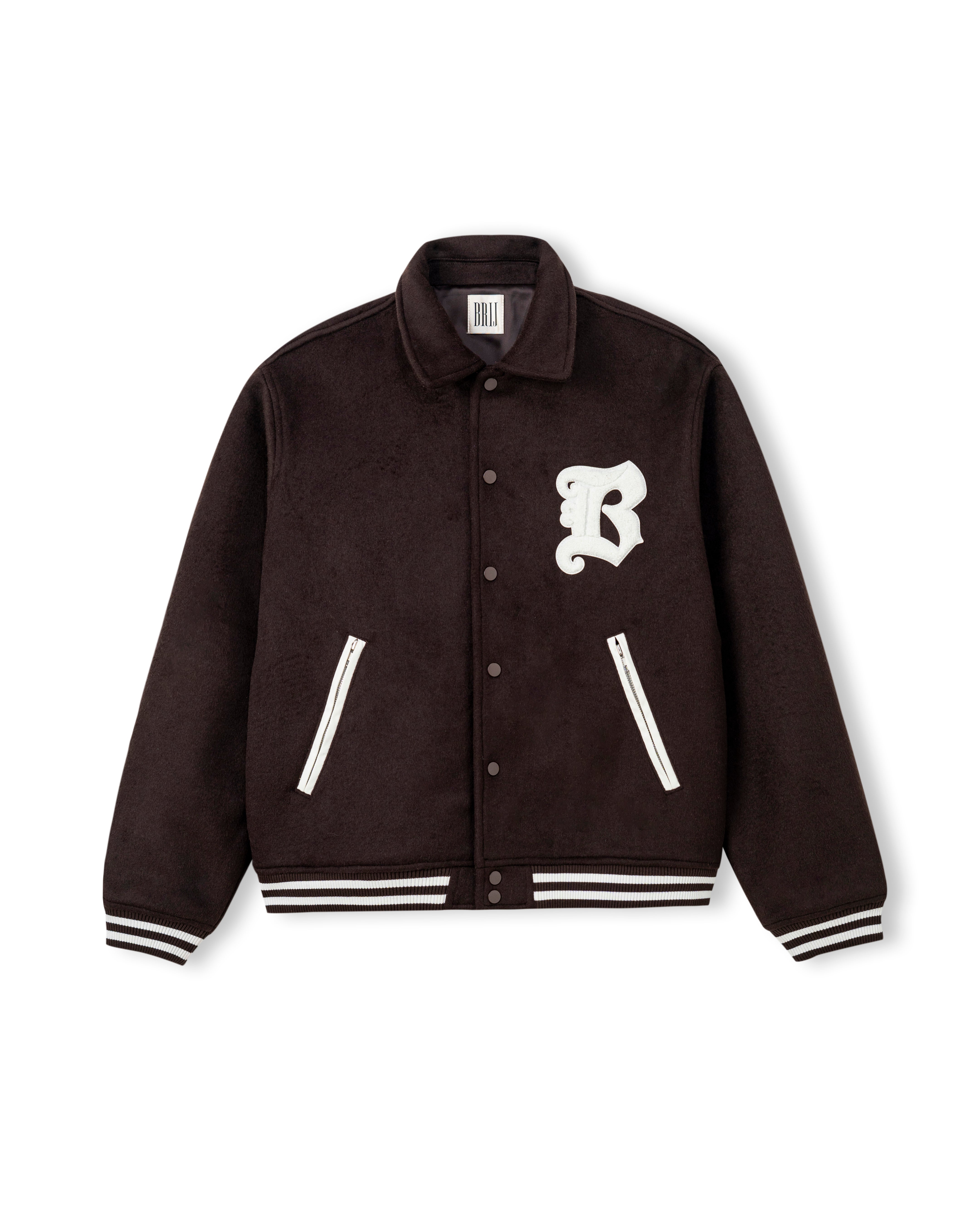 Mocha Letterman Jacket