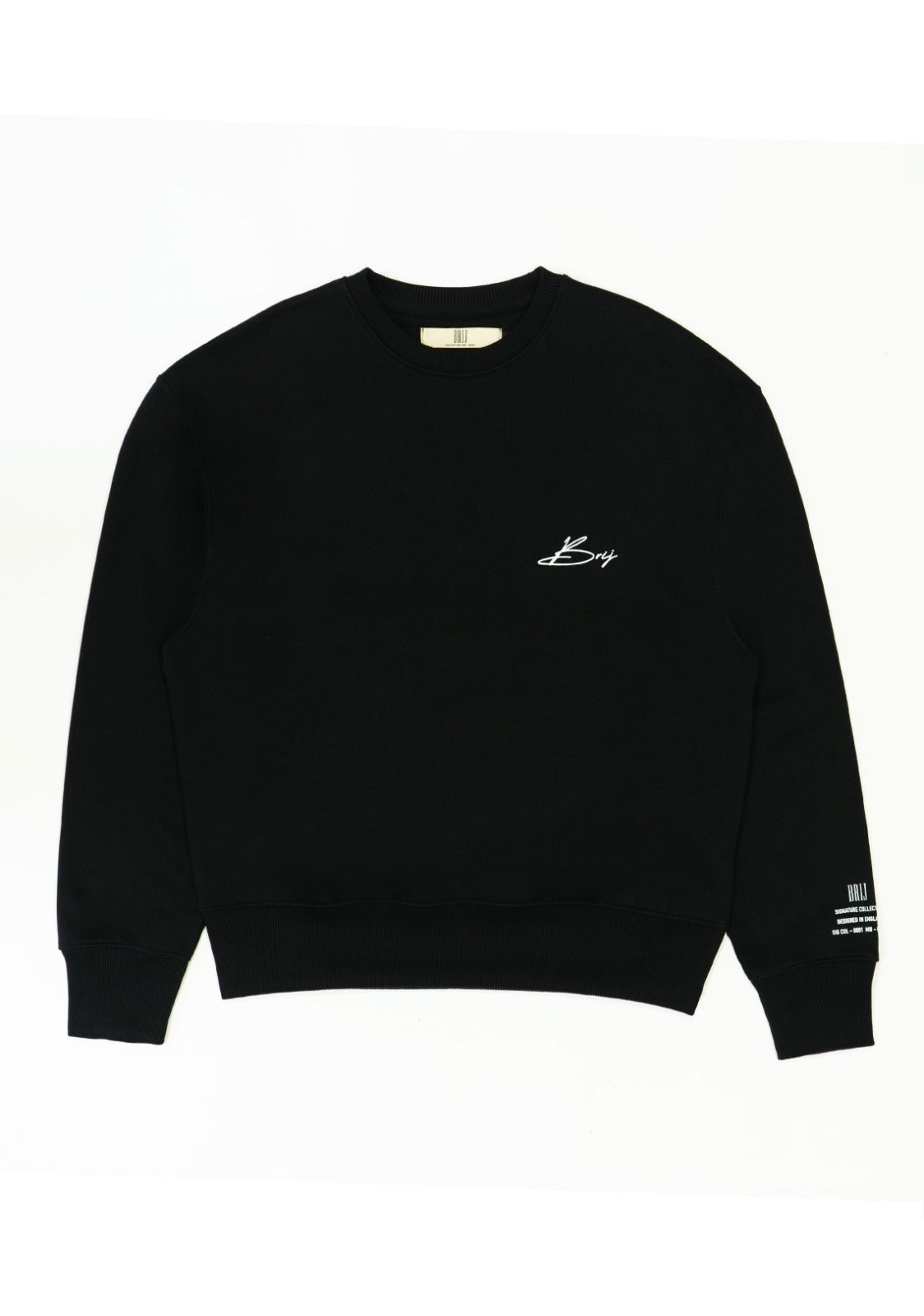 Product 0005 - Signature Sweatshirt (Black) – BrijClo