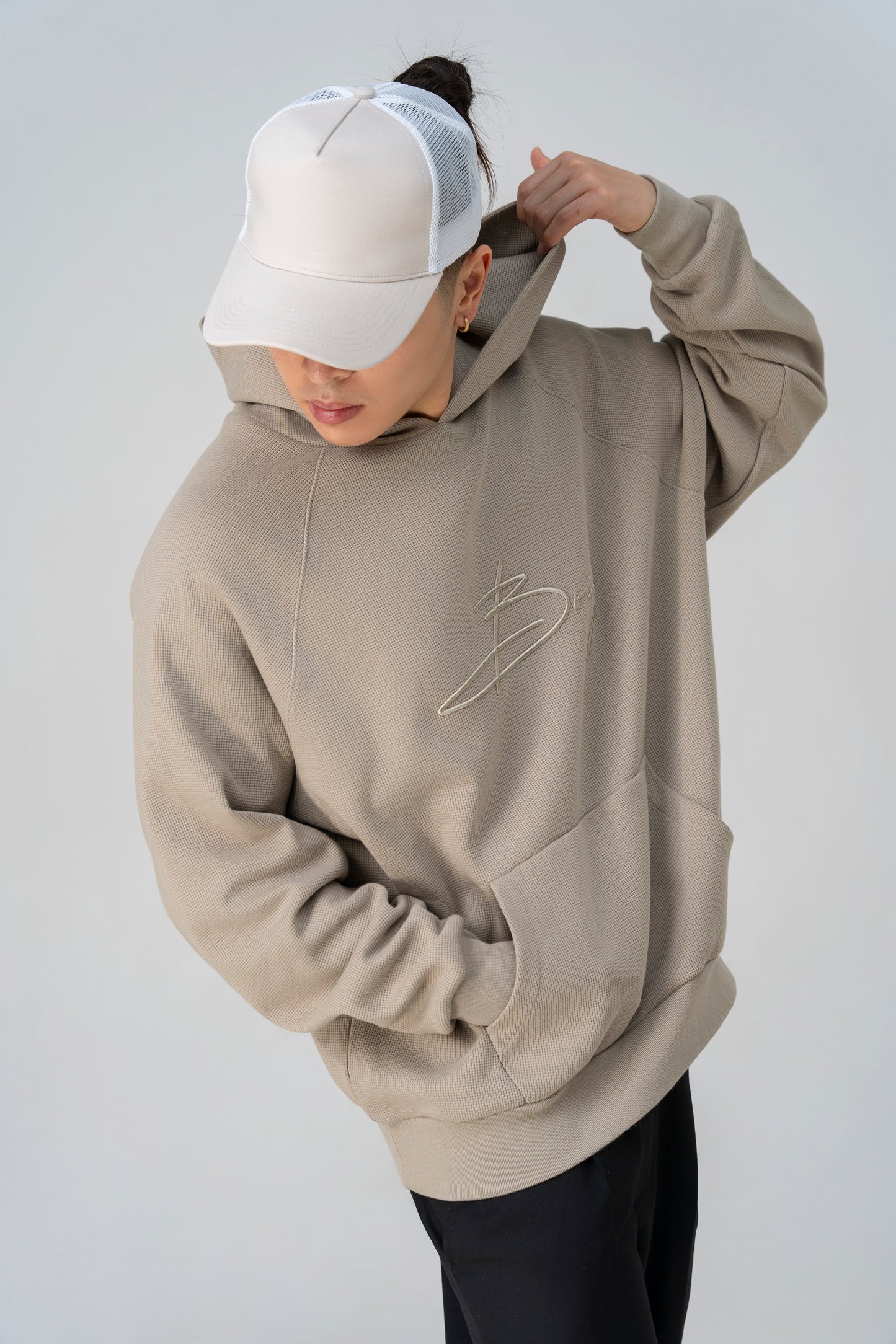 The Waffle Hoodie (Taupe)