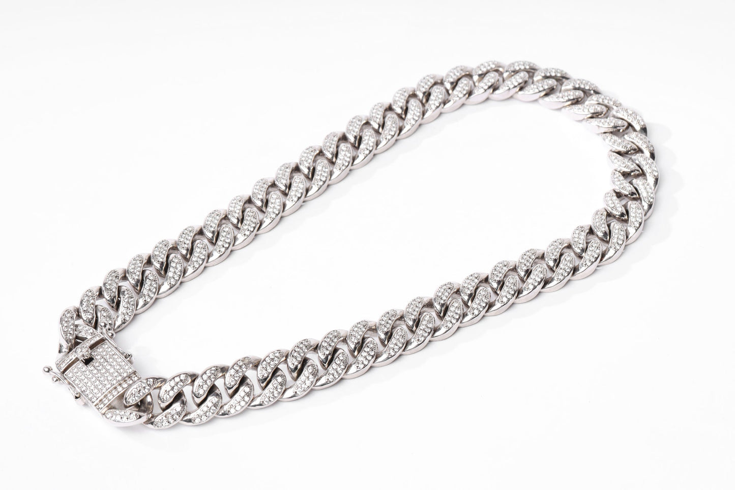 19mm Cuban Chain (V2.0) - White Gold