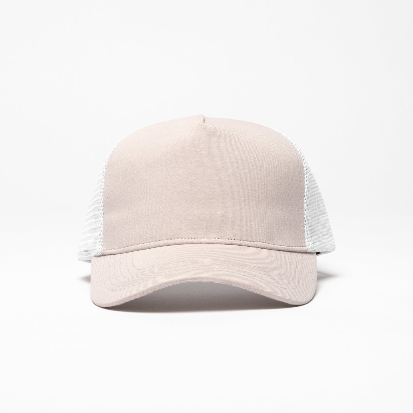 Beige French Terry Trucker Hat