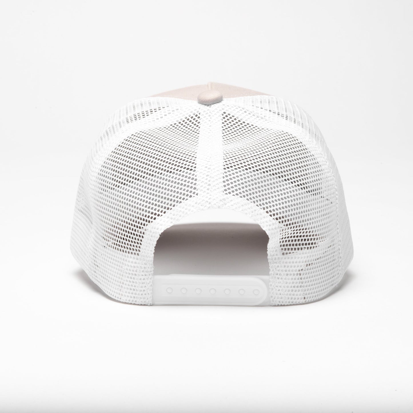 Beige French Terry Trucker Hat
